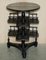 Antique Victorian Chinese Revolving Bookcase Side Table 9