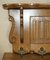 Dutch Carved Oak Wall Rack with French Royal Hooks 3
