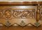 Dutch Oak Ornately Carved Cherub Wall Rack with Hanger Royal Hooks, Image 5