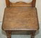 Antike englische Esszimmerstühle aus Eiche im viktorianischen Stil, 6er Set 7