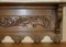 Dutch Oak Heavily Carved Wall Rack with Hanger Romantic Hooks 7