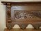 Dutch Oak Heavily Carved Wall Rack with Hanger Romantic Hooks 3