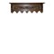 Dutch Oak Heavily Carved Wall Rack with Hanger Romantic Hooks 1