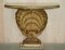 Mid-Century Gilt Plaster Sea Clamp Shell Console Table, 1960s, Image 2