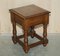 English Oak Side Lamp Tables, 1900s, Set of 2, Image 2