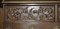 Antique Dutch Oak Fine Carved Wall Rack with Hanger Cherub Hooks 4