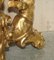 Antique French Gold Giltwood Marble Herm Carved Centre Table, Image 10