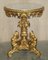 Antique French Gold Giltwood Marble Herm Carved Centre Table, Image 15