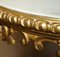 Antique French Gold Giltwood Marble Herm Carved Centre Table, Image 13