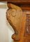 Dutch Oak Heavily Carved Wall Rack with Lion Head 7