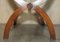 Mesa de centro Bevan Funnell vintage de cuero verde y caoba, Imagen 18