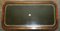 Vintage Green Leather & Mahogany Bevan Funnell Coffee Table 10