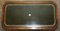 Vintage Green Leather & Mahogany Bevan Funnell Coffee Table, Image 10