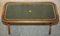 Vintage Green Leather & Mahogany Bevan Funnell Coffee Table 11