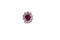 White Gold Earrings with 2.40 Ct Diamonds and 3.17 Ct Rubies, Set of 2 2