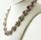 Vintage 9 Karat Rose Gold and Silver Necklace with Amethysts 2