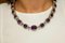 Vintage 9 Karat Rose Gold and Silver Necklace with Amethysts 5