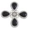 Pendentif en Or avec Onyx, Cristal et Diamants 1