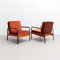 Moderne französische Mid-Century Stühle aus Holz & Metall, 2er Set 8