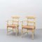 Early 20th Century Provenzal Armchairs in Wood and Rattan, Set of 2 5