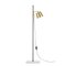 Anatomy Design Lab Floor Lamp in Brass, Porcelain and Steel by Joe Colombo 4