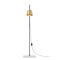 Anatomy Design Lab Floor Lamp in Brass, Porcelain and Steel by Joe Colombo 2