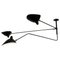 Black Suspension Lamp by Serge Mouille, Image 1