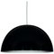Large Sonora Suspension Lamps in Black by Vico Magistretti for Oluce, Image 5
