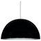 Large Sonora Suspension Lamps in Black by Vico Magistretti for Oluce 1