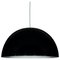 Large Sonora Suspension Lamps in Black by Vico Magistretti for Oluce, Image 1