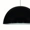 Large Sonora Suspension Lamps in Black by Vico Magistretti for Oluce 2