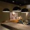 Large Sonora Suspension Lamps in Black by Vico Magistretti for Oluce, Image 4