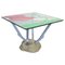 Italian Modern Artifici Table in Glass, Fabric and Wood by Deganello for Cassina, 1985 1