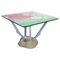 Italian Modern Artifici Table in Glass, Fabric and Wood by Deganello for Cassina, 1985, Image 1