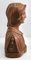 Buste de Femme Art Nouveau Stylisé et Détaillé en Plâtre 8