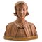 Buste de Femme Art Nouveau Stylisé et Détaillé en Plâtre 1