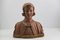 Buste de Femme Art Nouveau Stylisé et Détaillé en Plâtre 10