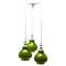 Swirl Ball Pendant Lamp with 3 Globular Lights from Fischer Leuchten, Germany 1