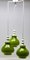 Swirl Ball Pendant Lamp with 3 Globular Lights from Fischer Leuchten, Germany 2