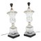 Antique French Glass Table Lamps, 1900s, Set of 2 1