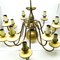 Vintage Metal Chandelier, Poland, 1980s, Image 6