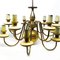 Vintage Metal Chandelier, Poland, 1980s 10