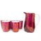 Pitcher and Glasses Juice Service from Ćmielów, Poland, 1960s, Set of 6, Image 1