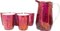 Pitcher and Glasses Juice Service from Ćmielów, Poland, 1960s, Set of 6, Image 2