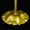Brass & Glass Pendant Lamp, Early 20th Century 4