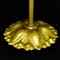 Brass & Glass Pendant Lamp, Early 20th Century, Image 4