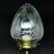 Brass & Glass Pendant Lamp, Early 20th Century 3