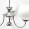 Mid-Century Silver & White Chandelier, 1950s, Image 14