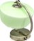 Green & Silver Mid-Century Bedside Lamp, 1950s, Image 1