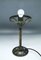 Art Deco Style Glass and Metal Desk Lamp, 1950s 8